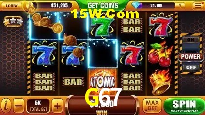 Jackpots e promoções na G67